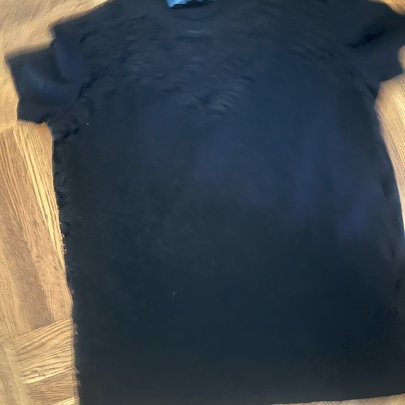 Stunning runway Prada Designer blouse shirt sexy lace design floral M - Picture 6 of 6